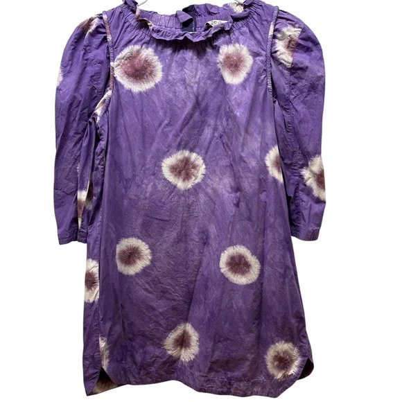 Sea New York Purple and White Long Sleeve Tie Dye Dress - Picture 2 of 4